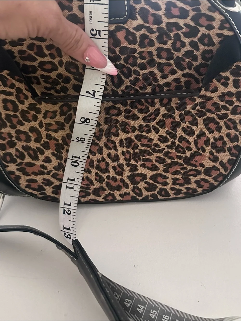 Vintage Leopard Cheetah Print Canvas Train Case Travel Bag with Luggage Sleeve